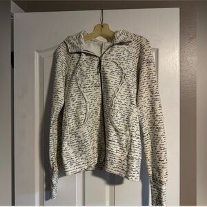 Lululemon Athletica Black and White Script Jacket